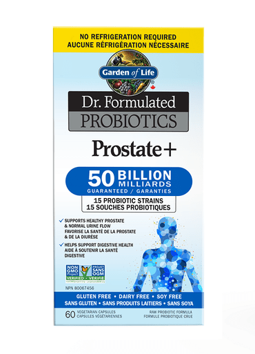 Garden of Life Dr. Formulated Probiotics Prostate+ 50 Billion Shelf Stable - 60 Veg Capsules