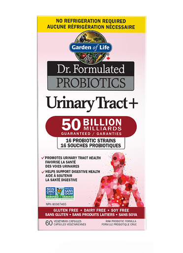 Garden of Life Dr. Formulated Probiotics Urinary Tract+ 50 Billion Shelf Stable - 60 Veg Capsules