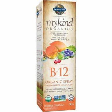 Garden of Life Mykind Organics Vitamin B-12 Organic Spray - 58 ml Raspberry