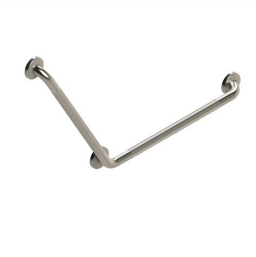 HealthCraft Easy Mount 120° Angled Grab Bar 24in x 24in - Knurled