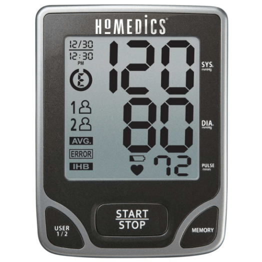 HoMedics Deluxe Arm Blood Pressure Monitor with Smart Measure Technology - Dual User
