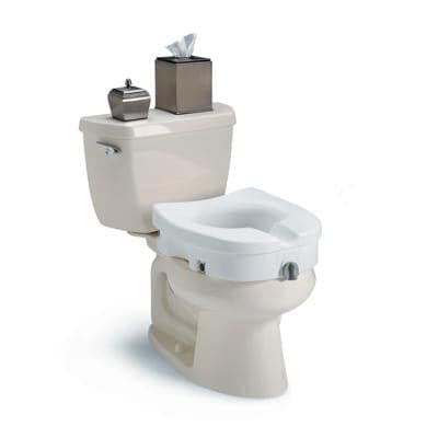 Invacare Clamp-On Raised Toilet Seat - Without Arms (Discontinued)
