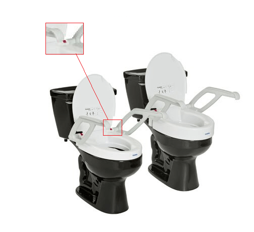 Invacare Toilet Seat Raiser with Armrest and Lid - A90000 REPLACEMENT PIECE