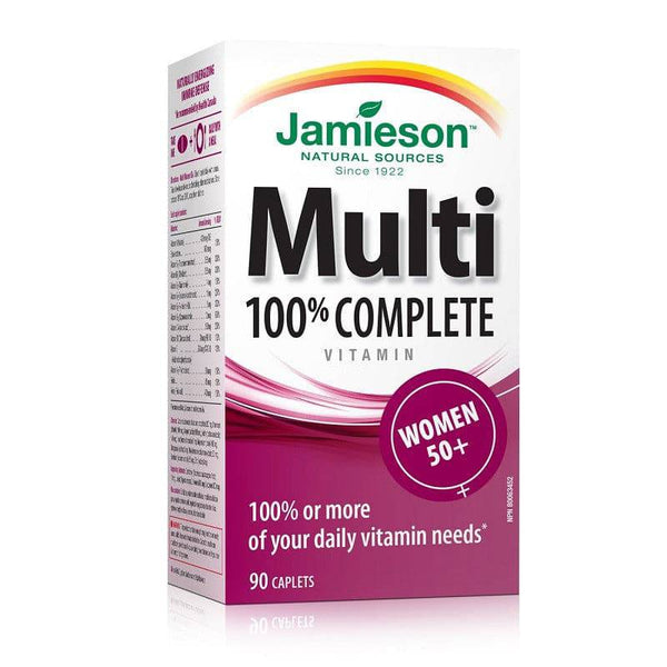 Jamieson 100% Complete Multivitamin for Women 50+ 90 Caplets