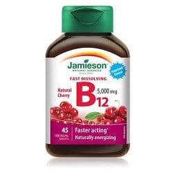 Jamieson 5x Stronger Vitamin B12 5000mcg 45 sublingual Tablets