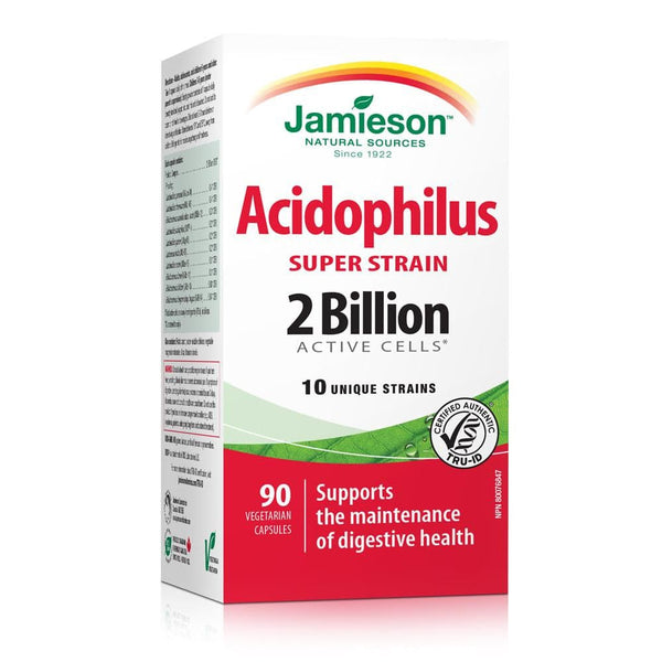 Jamieson Acidophilus Super Strain 2 Billion 90 Capsules