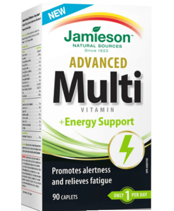 Jamieson Advanced Multi Vitamin + Energy Support 90 Caplets