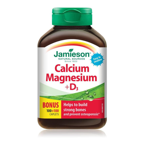 Jamieson Calcium 500mg + Vitamin D3 1,000 IU 90 Caplets