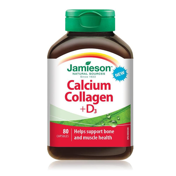 Jamieson Calcium Collagen + Vitamin D 80 caps
