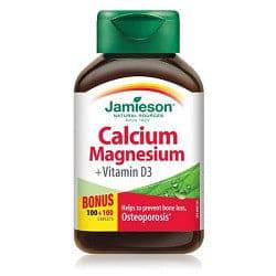 Jamieson Calcium Magnesium + Vitamin D3 Bonus 100+100 Caplets