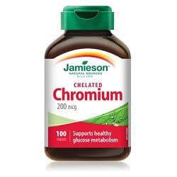 Jamieson Chelated Chromium 200 mcg 100 Tablets