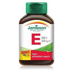 Jamieson Extra Strength Vitamin E 400 IU Bonus 100 + 20 Softgels