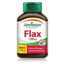 Jamieson Flax 1000mg Bonus Size 180+20 Softgels