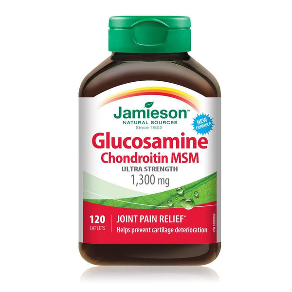 Jamieson Glucosamine Chondroitin MSM 1300 mg 120 Caplets