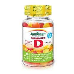 Jamieson Gummies D3 1000IU Orange Lemon Strawberry 60 All-Natural Gummies