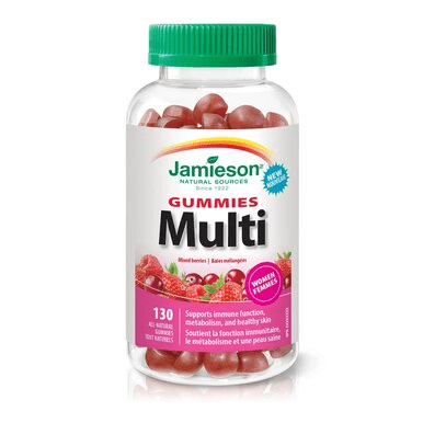 Jamieson Gummies Multi for Women Mixed Berry 130 All-Natural Gummies