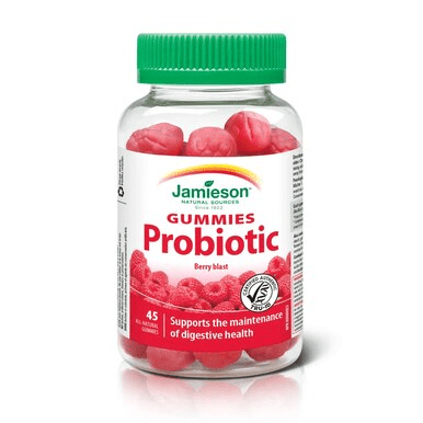 Jamieson Gummies Probiotic Berry Blast 45 All-Natural Gummies