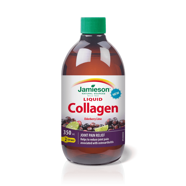 Jamieson Liquid Collagen - Elderberry Lime 350 ml