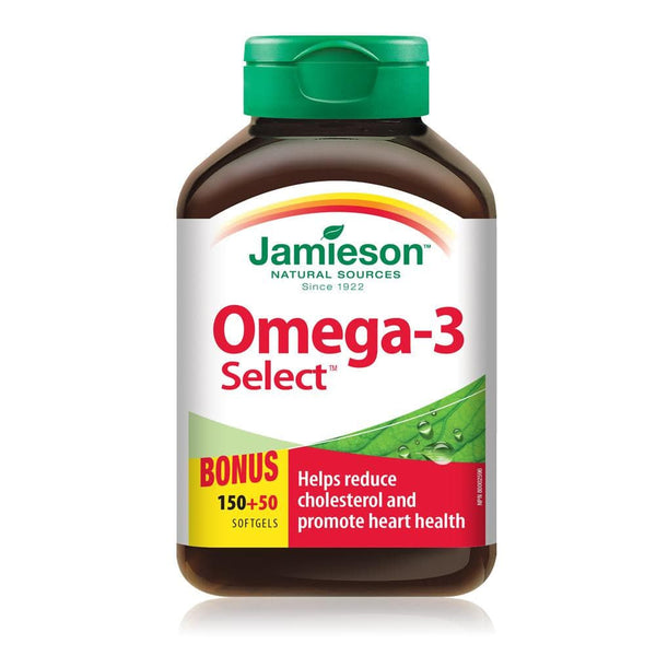 Jamieson Omega-3 Select Bonus 150+50 Softgels