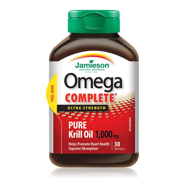 Jamieson Omega Complete Ultra Strength Pure Krill Oil 1000mg - 30 Softgels