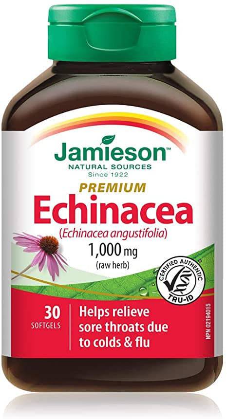Jamieson Premium Echinacea 1,000 mg 30 Softgels