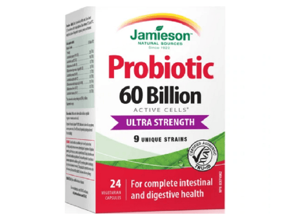 Jamieson Probiotic 60 Billion Active Cells Ultra Strength 24 Vegetarian Capsules
