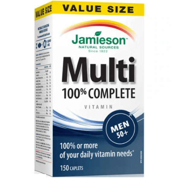 Jamieson Multi Vitamin 100% Complete Men 50+ 150 Caplets
