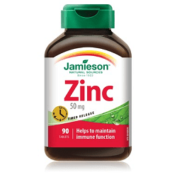 Jamieson Timed Release Product Zinc Ultra Strength 50mg 90 Tablets
