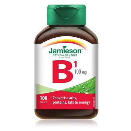 Jamieson Vitamin B1 (Thiamine) 100mg 100 tabs