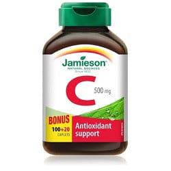 Jamieson Vitamin C 500 mg Bonus 100+20 Caplets