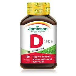 Jamieson Vitamin D 1,000 IU Sublingual 150 Tablets