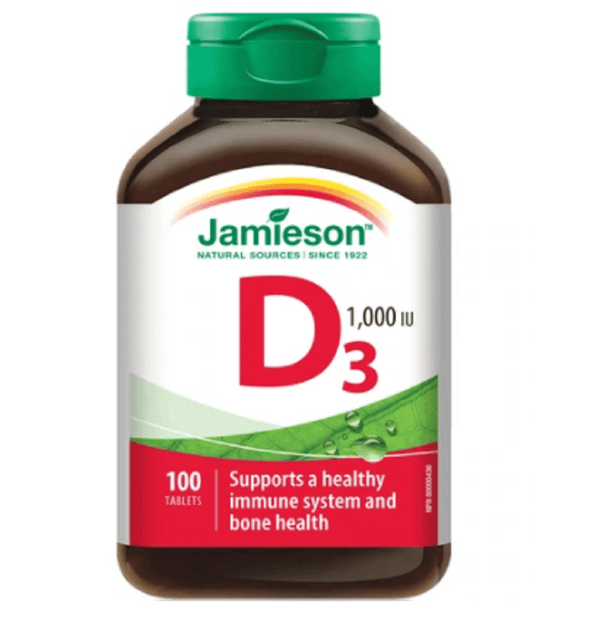 Jamieson Vitamin D3 1000 IU 100 Tablets