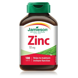 Jamieson Zinc 10 mg 100 Tablets