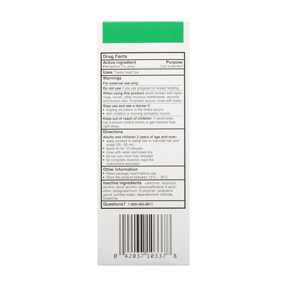 KwelladaP Crème Rinse Permethrin Crème Rinse 1 (w/w)