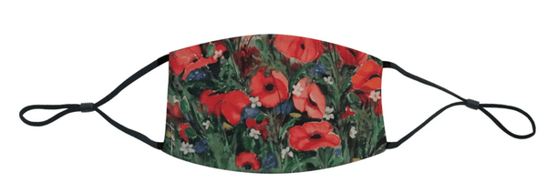 LoveJack Anita Cole Reusable Face Mask - A Sea of Poppies