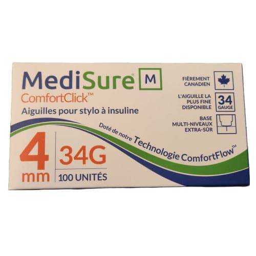 MediSure ComfortClick 34G x 4mm