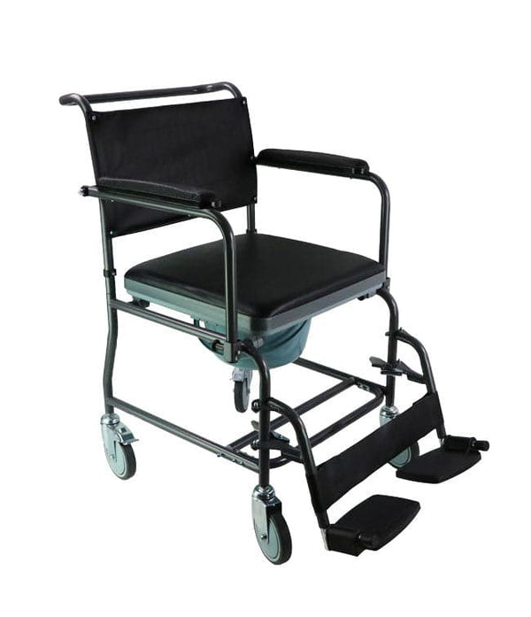 MOBB Padded Steel Commode Chair with Wheels II