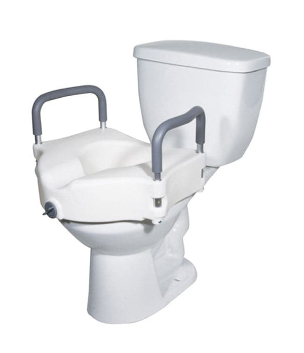 Mobb Locking Raised Toilet Seat with Removable Arms