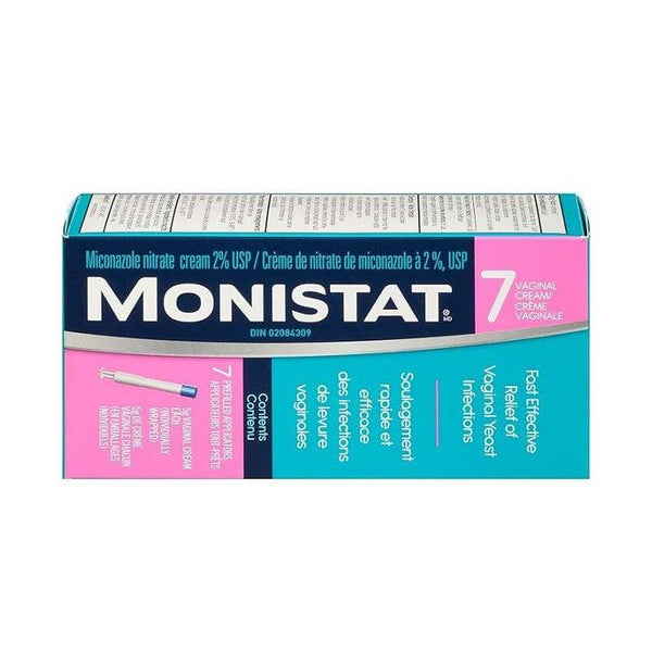 Monistat 7 Vaginal Cream Miconazole Nitrate 2% USP 5g