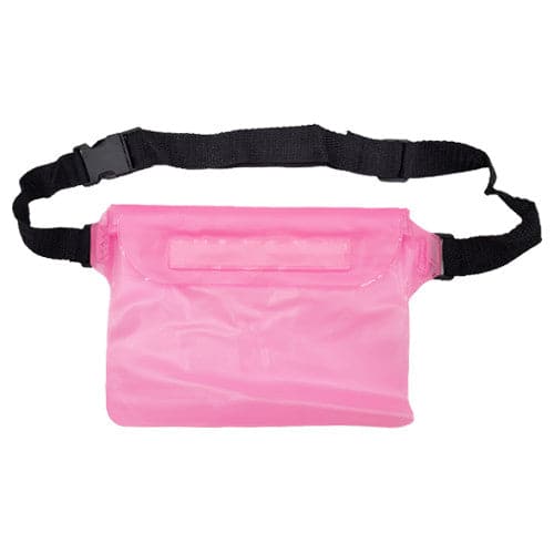 Nack Nax Adjustable Waterproof Pouch Bag - Pink
