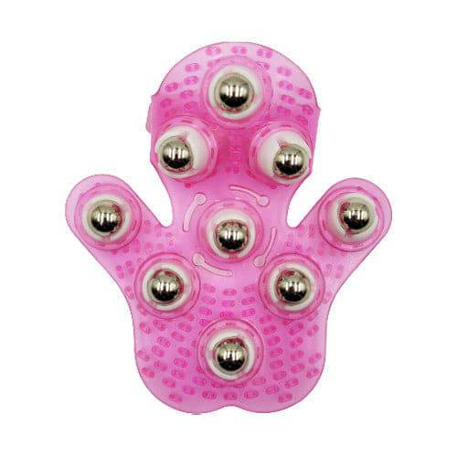 Nack Nax Nine Bead Muscle Pain Relief Palm Massager - Pink