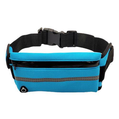 Nack Nax Waterproof Running Waist Pouch With Adjustable Strap for Men and Women  - Blue