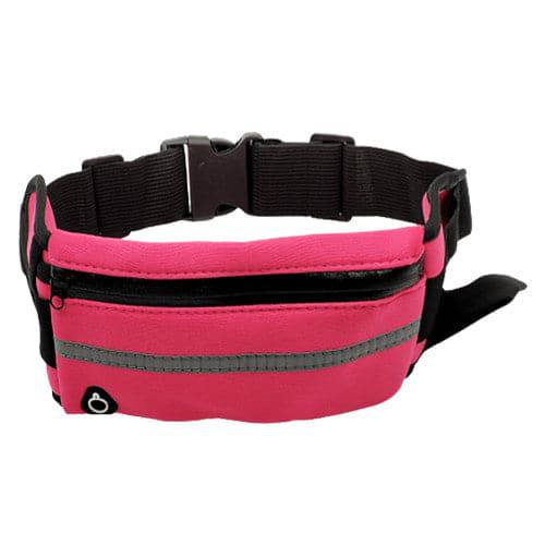 Nack Nax Waterproof Running Waist Pouch With Adjustable Strap for Men and Women  - Pink