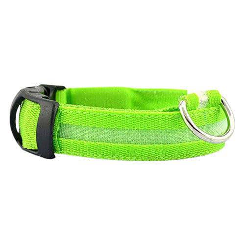 Nack Nax LED Dog Collar - Green
