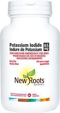New Roots Herbal Potassium Iodide 65mg 60 Tablets for Nuclear Emergency Use Only