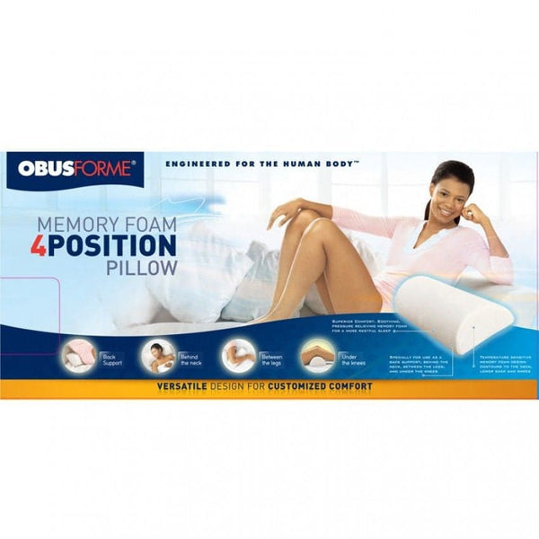 ObusForme Memory Foam 4-Position Pillow