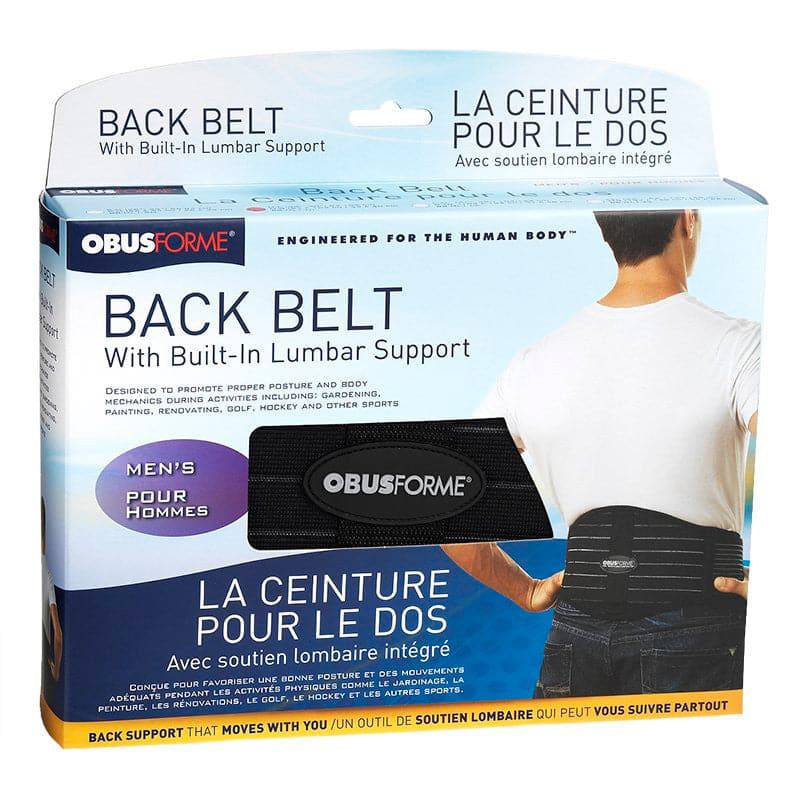 ObusForme Male Back Belt with Lumbar Support