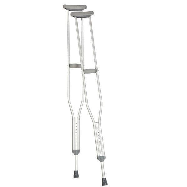 Probasics Push Button Aluminum Crutches - Pair of 1