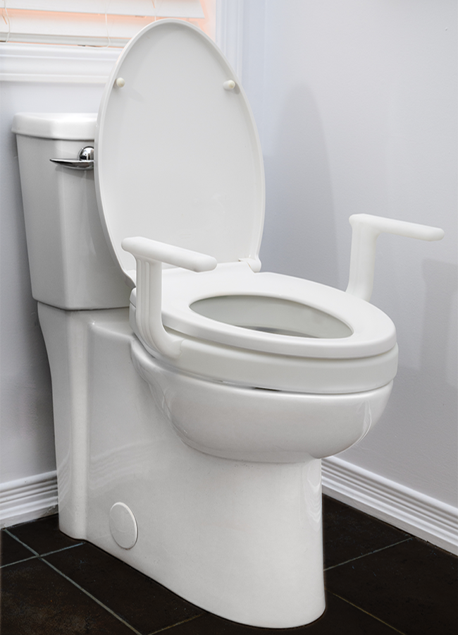 MOBB 2" Raised Toilet Seat With Handle - HaloHealthcare.com
