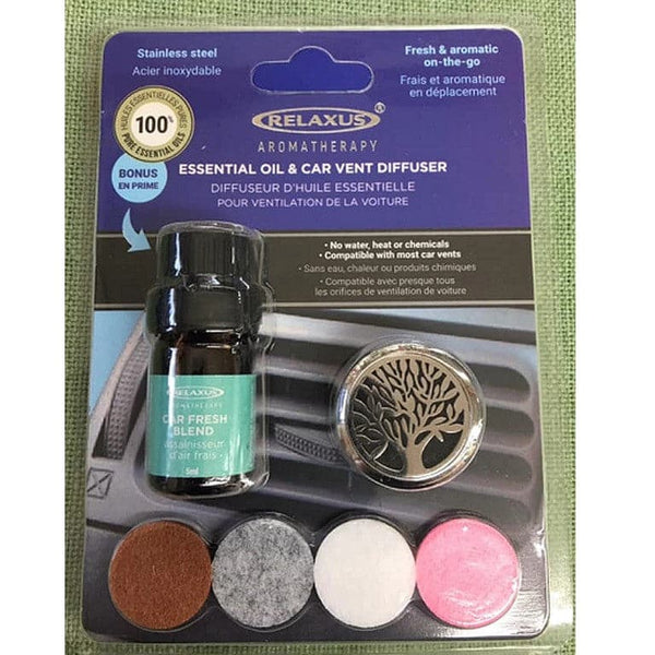 Relaxus Aromatherapy Essential Oil Car Vent Diffuser